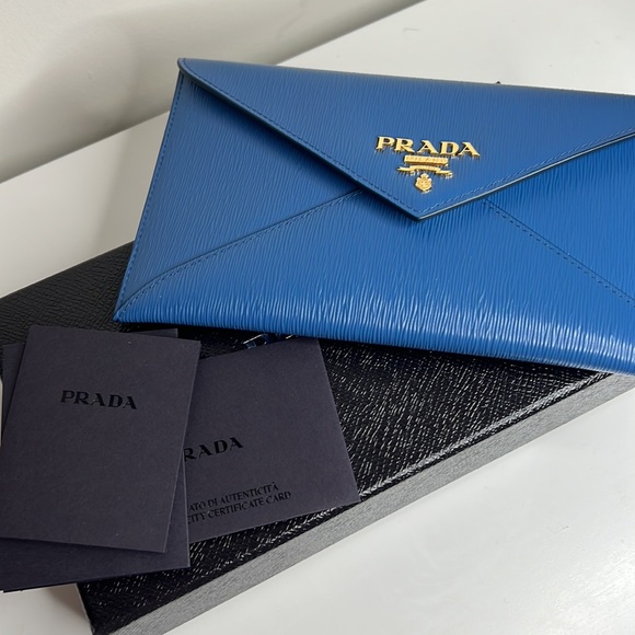 Prada Envelope Wallet in Blue! So pretty! 💙 *LIMITED OFFER* - Picture 13 of 16